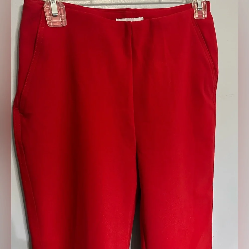 NWOT MAISON D’ AMELIE PARIS WOMAN VIBRANT RED DRESS PANTS SIZE 2 - Picture 3 of 6